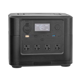 Portable Power Station, 1200W Solar Generator Power Station, 806Wh LiFePO4 Battery Backup with 10 Output Ports for Home Emergency, Outdoor Camping