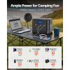 Portable Power Station, 1200W Solar Generator Power Station, 806Wh LiFePO4 Battery Backup with 10 Output Ports for Home Emergency, Outdoor Camping